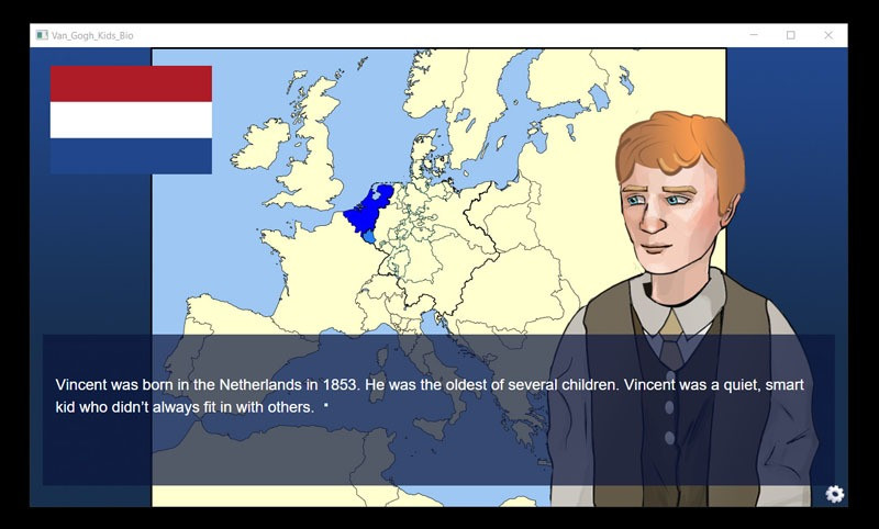 Vincent Van Gogh Biography for Kids (itch) - кадр 2