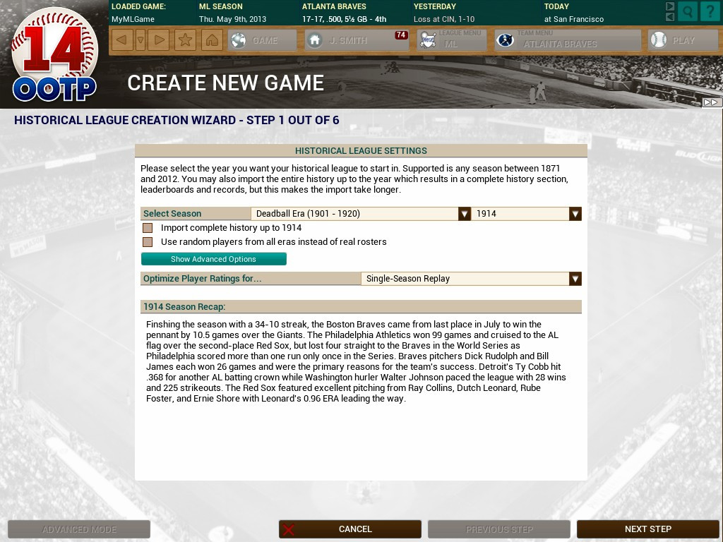 Out of the Park Baseball 14 - кадр 12