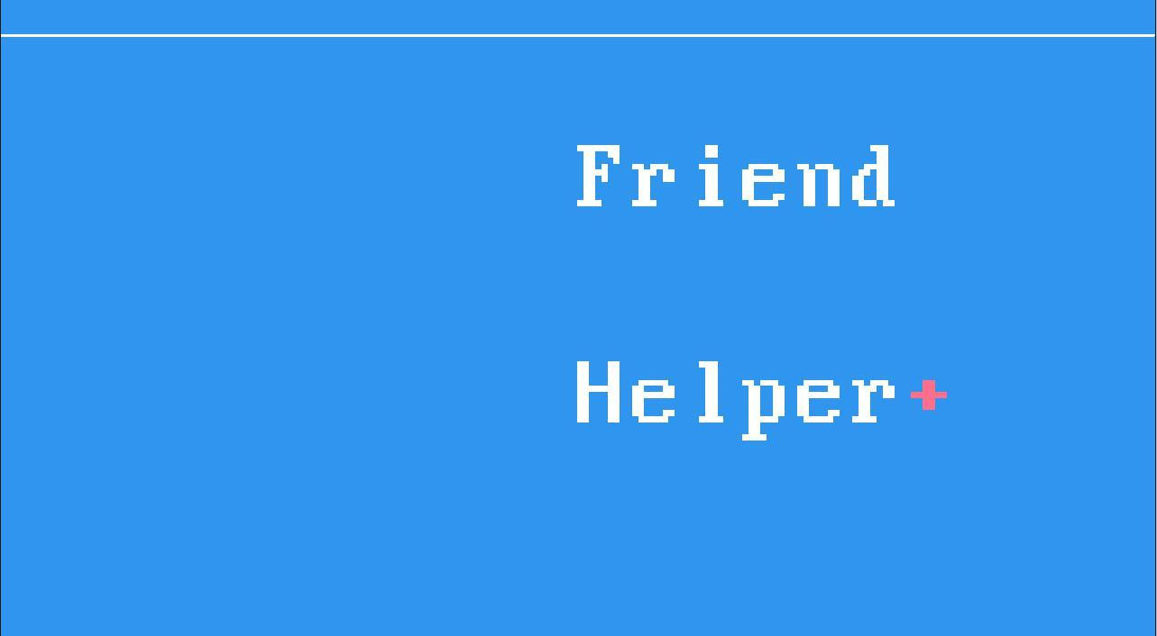 FriendHelper+ (itch) - кадр 1