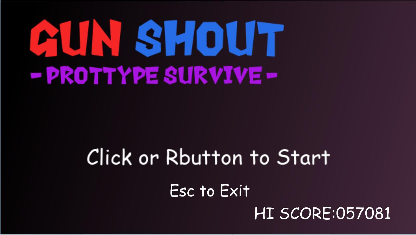 Gun Shout -Prottype Survive (itch) - кадр 2