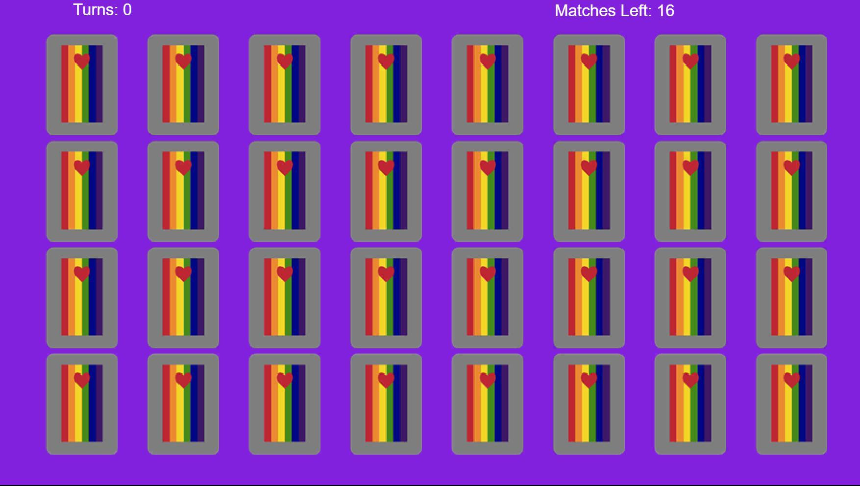 LGBT Pride Memory Match (itch) - кадр 1