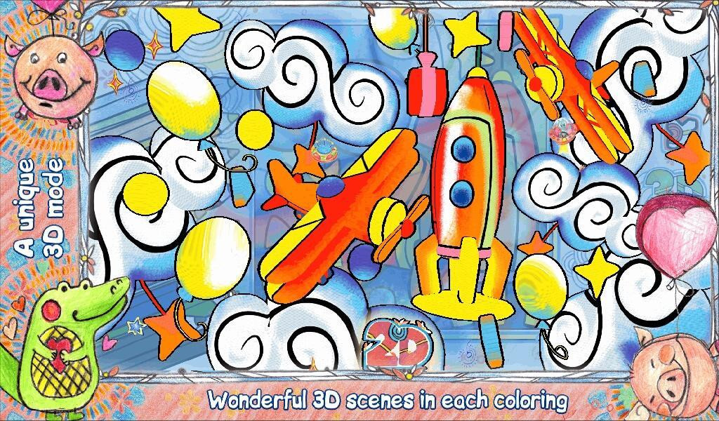 Kids Coloring 3D LiveBook3D (itch) - кадр 5
