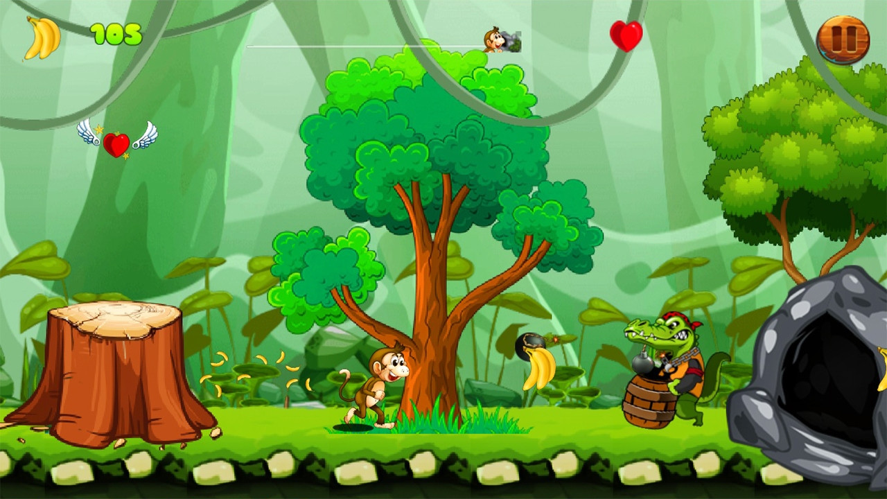 Jungle Monkey Run 2: Banana Adventure (itch) - кадр 3