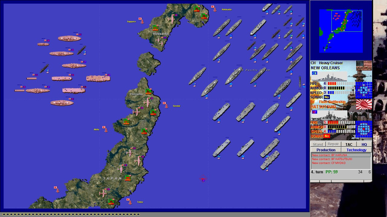Battleships and Carriers - WW2 Battleship Game - кадр 8