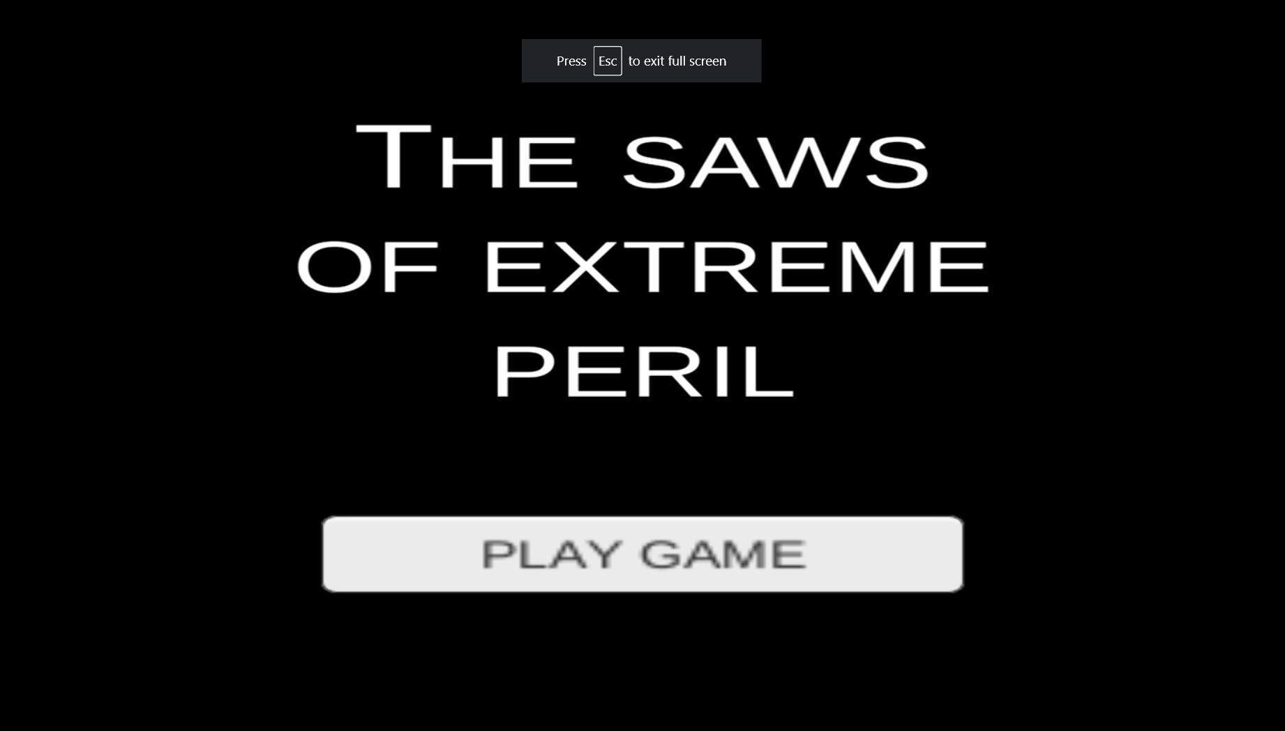 The Saws of Extreme Peril ('Left is right' 3 hour GameJam) (itch) - кадр 1