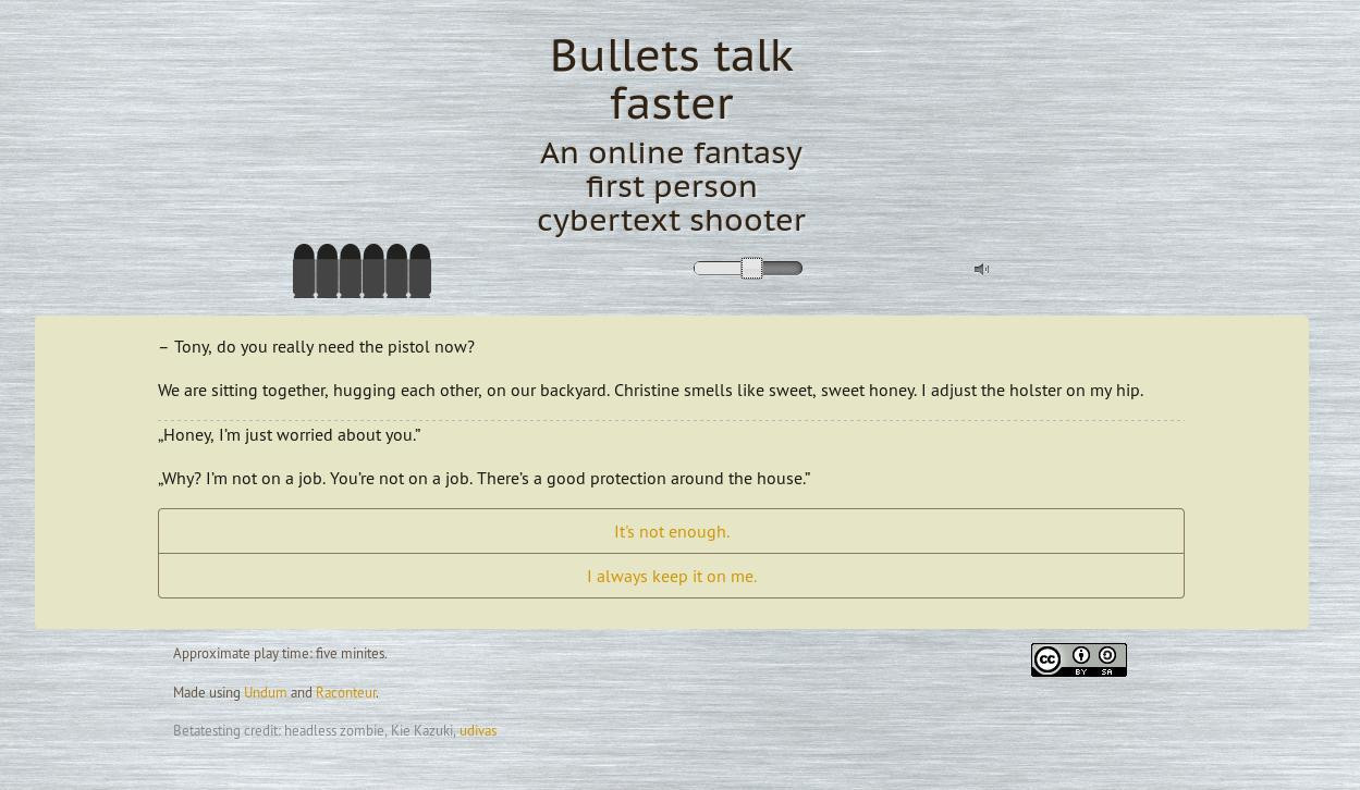 Bullets talk faster (itch) - кадр 2