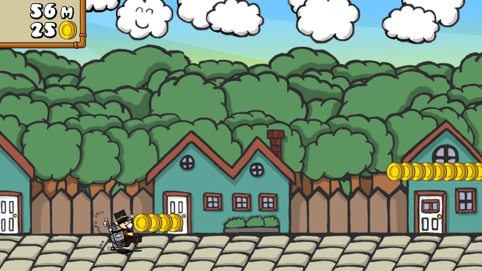 Dr. Gentleman's Jetpack Run (itch) - кадр 4