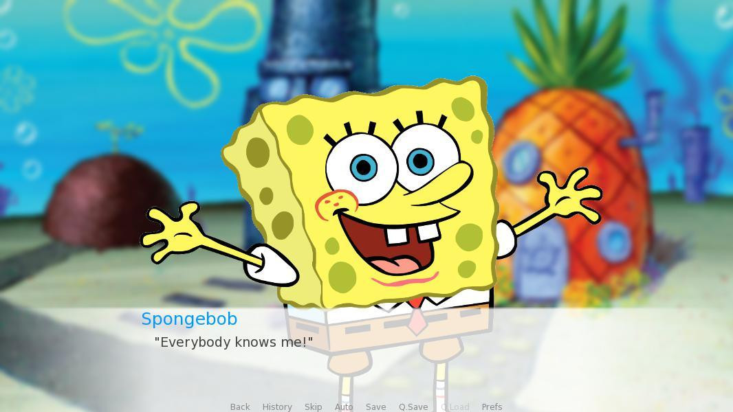 A Day with Spongebob (A Dating Sim) (itch) - кадр 4