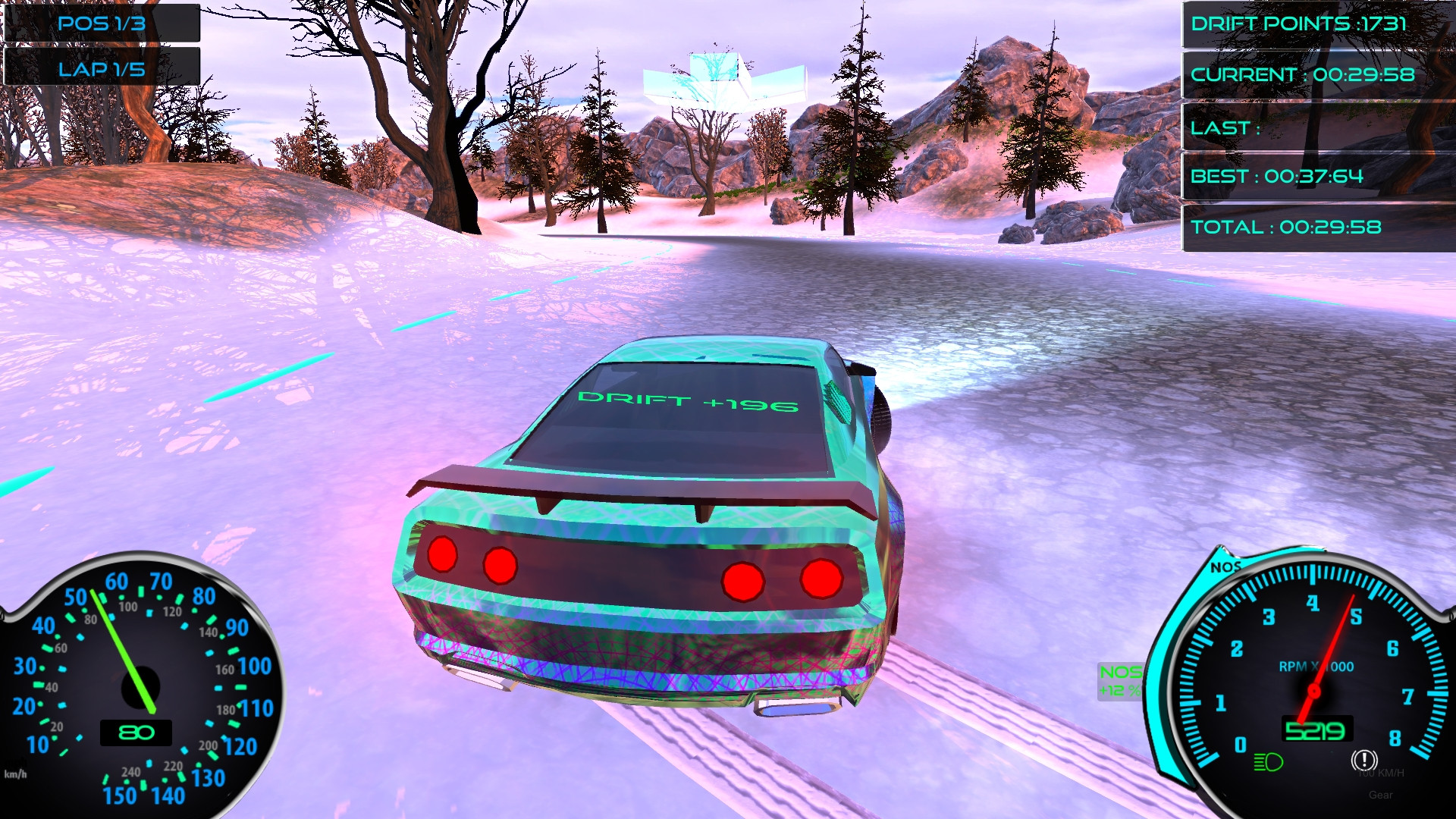Frozen Drift Race (itch) - кадр 4