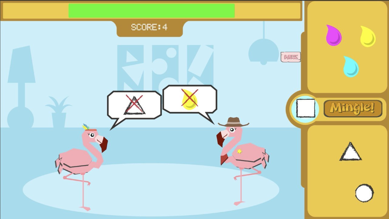 Flamingo Mingle - Not Only Games Jam King (itch) - кадр 3