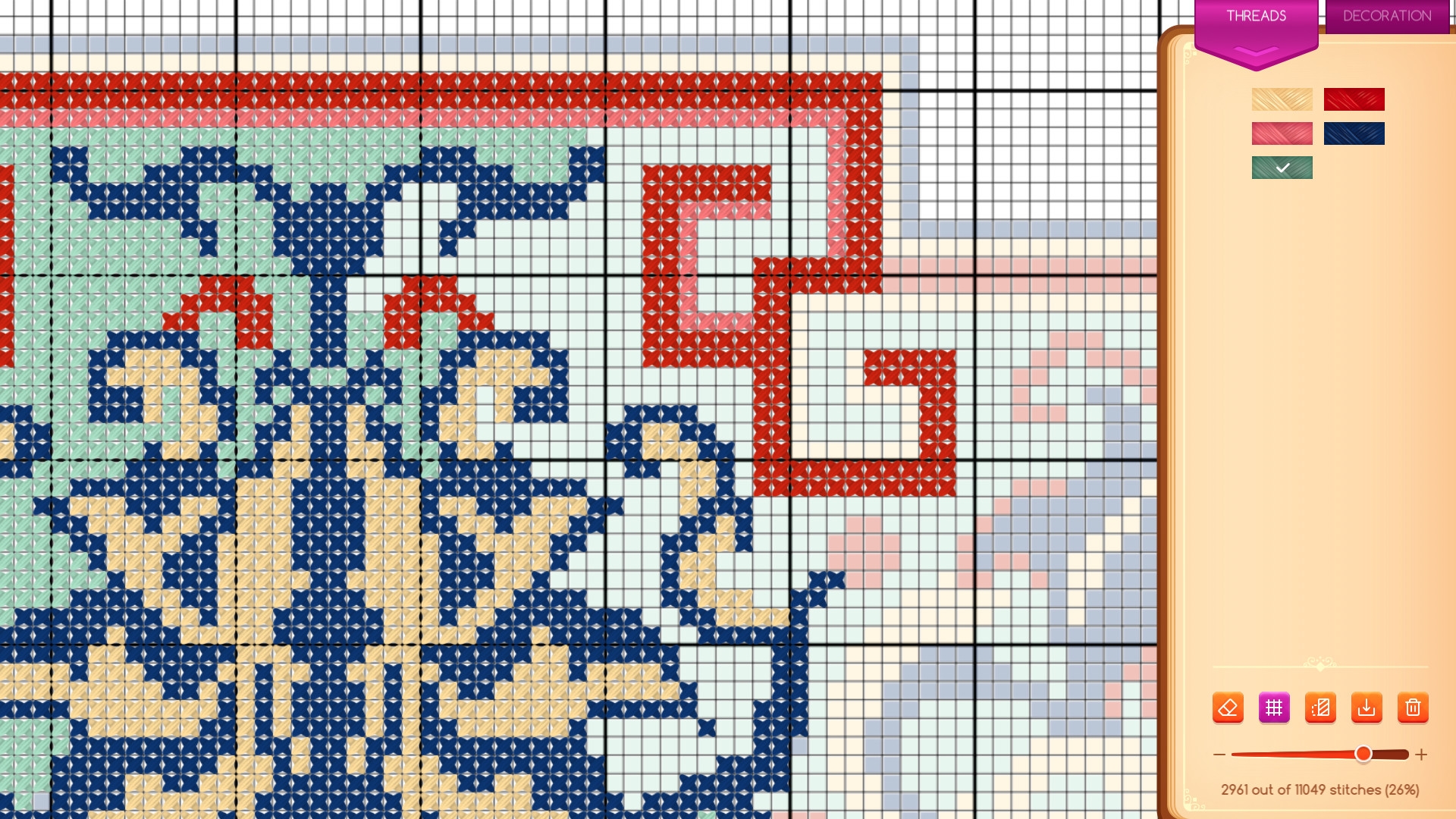 Cross-Stitch Puzzle - кадр 10