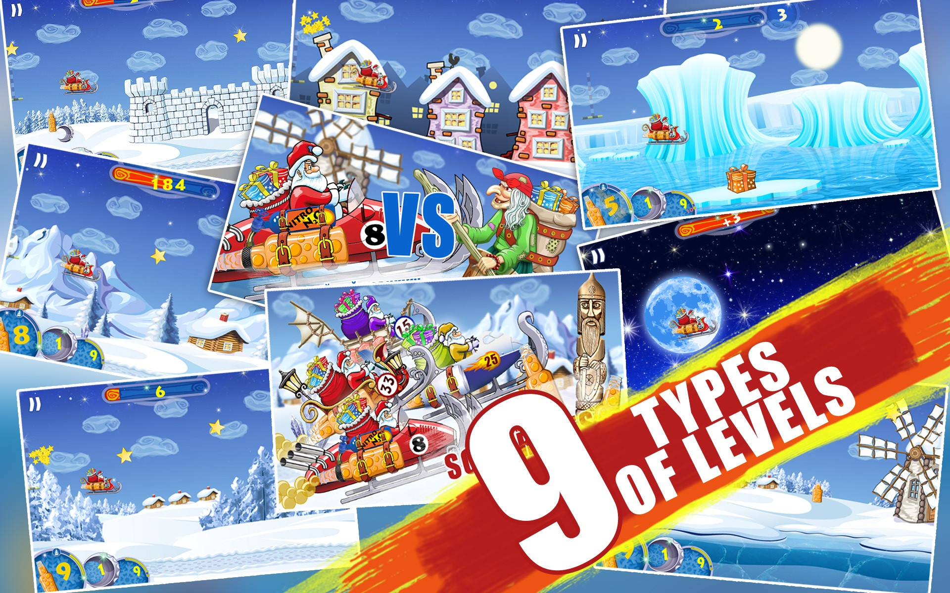 Santa Claus & Soda Racing game Christmas adventure (itch) - кадр 5