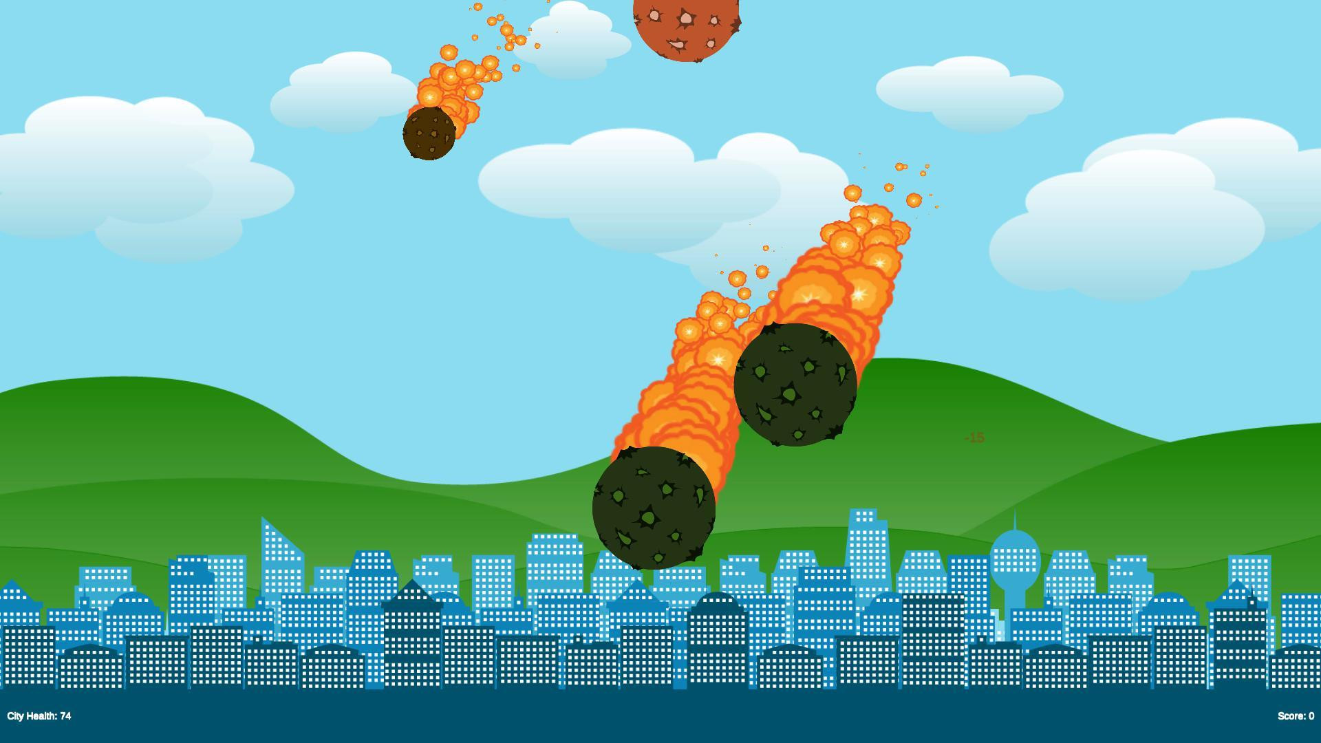 Asteroids destroy the City Simulator 2017 (itch) - кадр 2