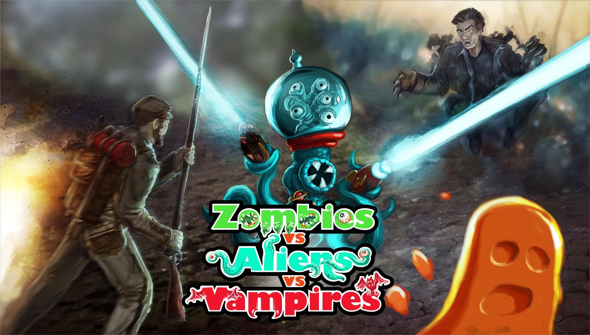 Zombies vs Aliens vs Vampires (itch) - кадр 1