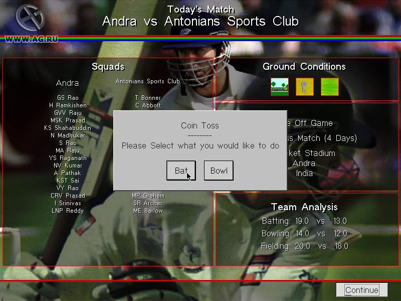Michael Vaughan's Championship Cricket Manager - кадр 12