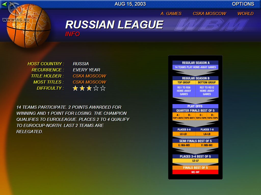 World Basketball Manager - кадр 13