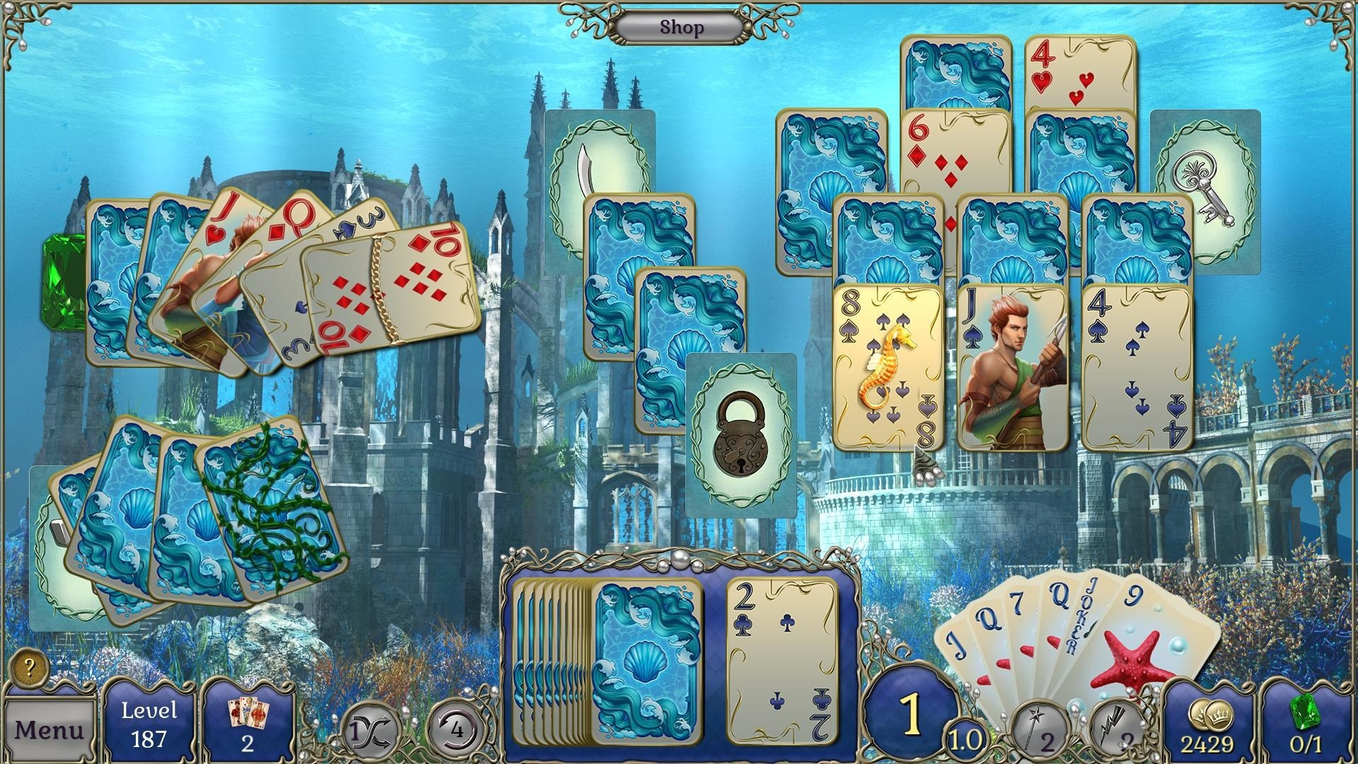 Jewel Match Atlantis Solitaire - Collector's Edition - кадр 9