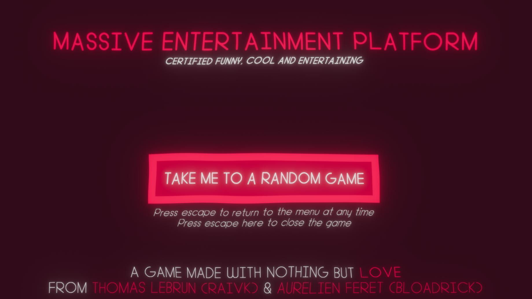Massive Entertainment Platform (itch) - кадр 1