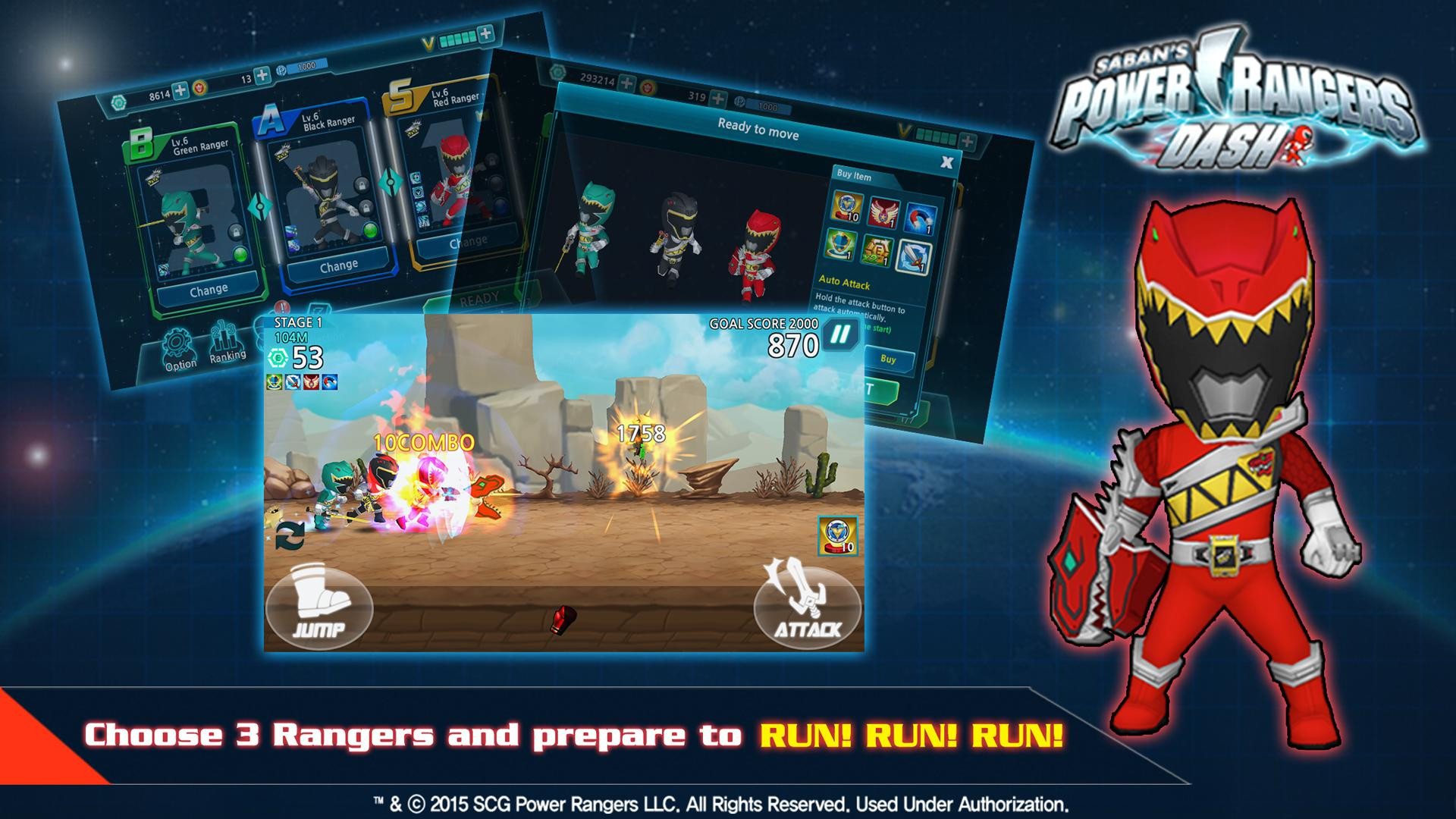 Power Rangers Dash - кадр 13