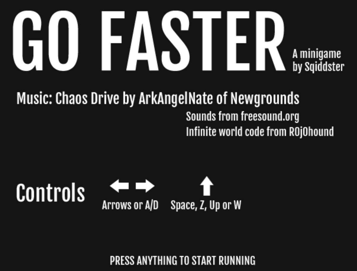 Go Faster (itch) - кадр 1