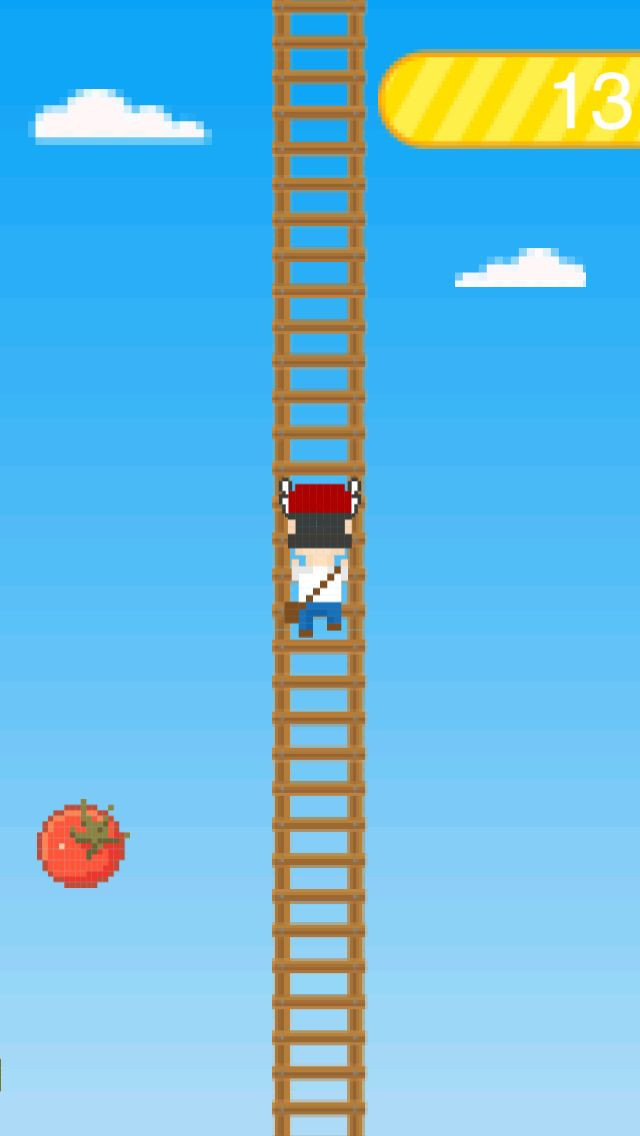 Pixel Man Climbing Ladder - кадр 4