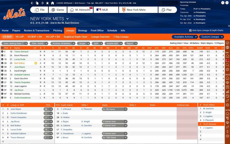 OOTP Baseball 18 - кадр 8