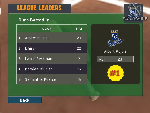 Backyard Baseball 2007 - кадр 9