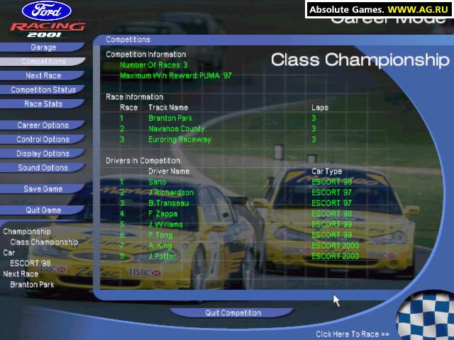 Ford Racing 2001 - кадр 13