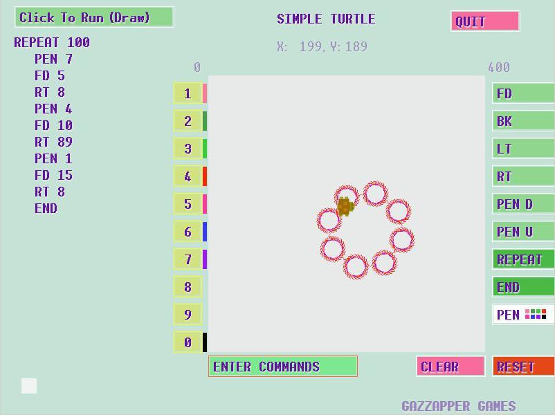 Simple Turtle - Logo turtle simulator (itch) - кадр 1