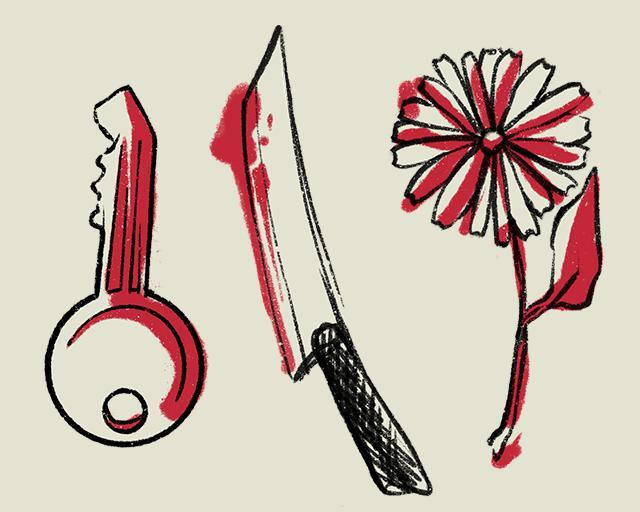 key, knife, flower. (itch) - кадр 1