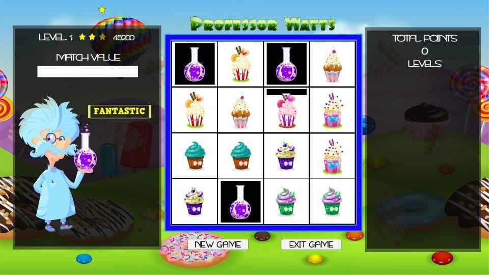 Professor Watts Memory Match: Yummy Cupcakes - кадр 3