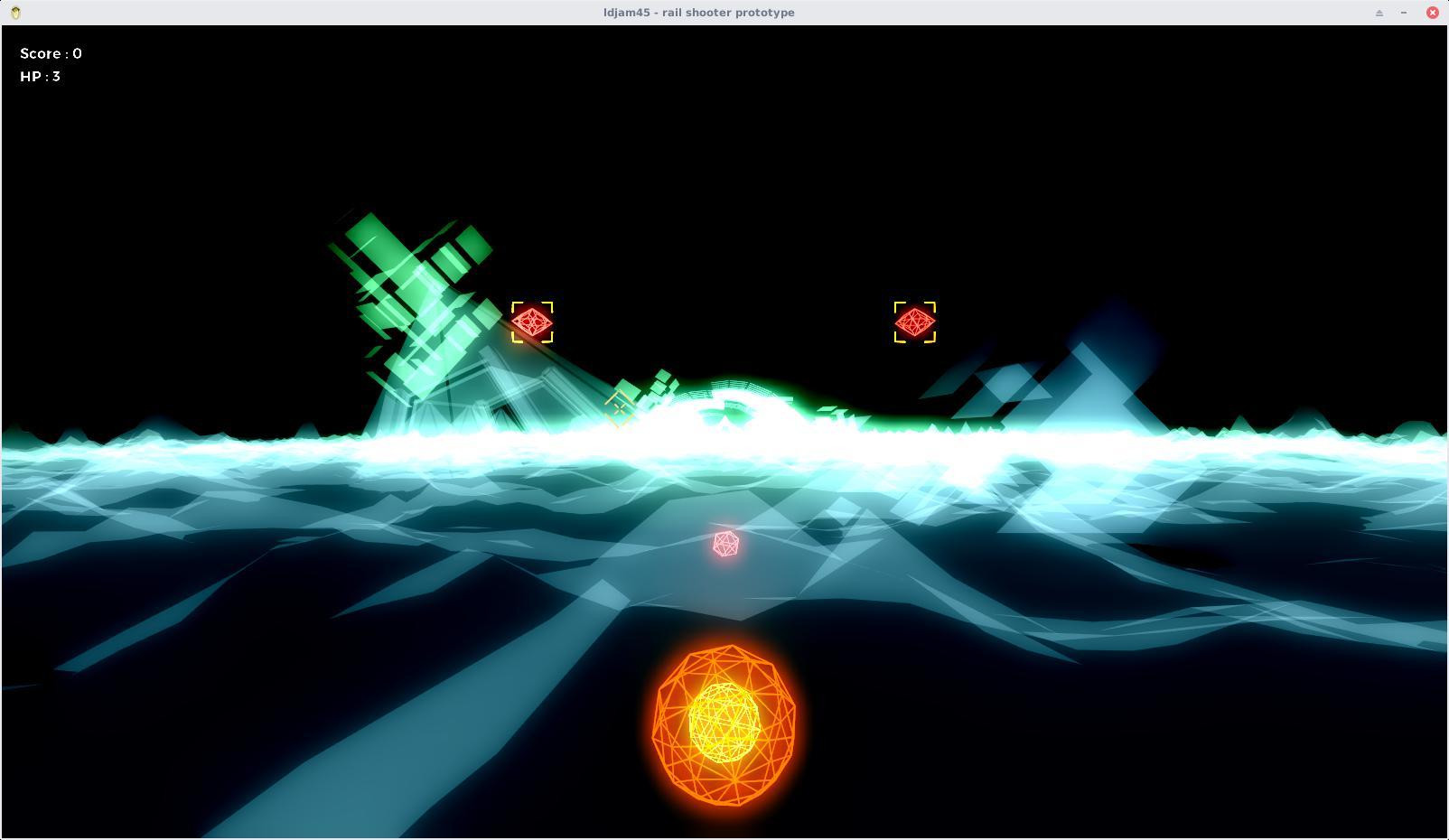 Rail shooter prototype - LD45 (itch, Chocolat-Endive) - кадр 2