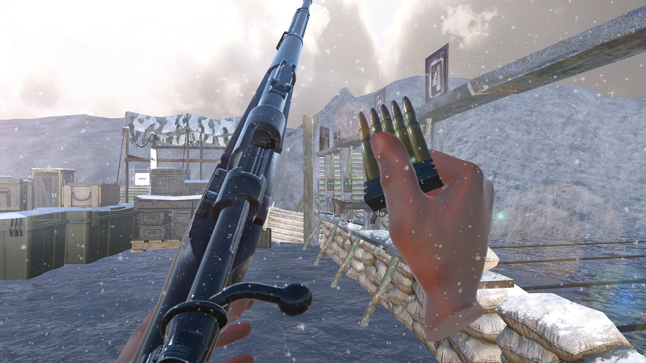 World War 2 Winter Gun Range VR Simulator - кадр 7