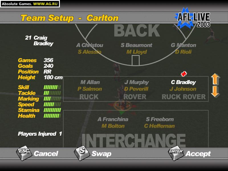 AFL Live 2003 - кадр 7