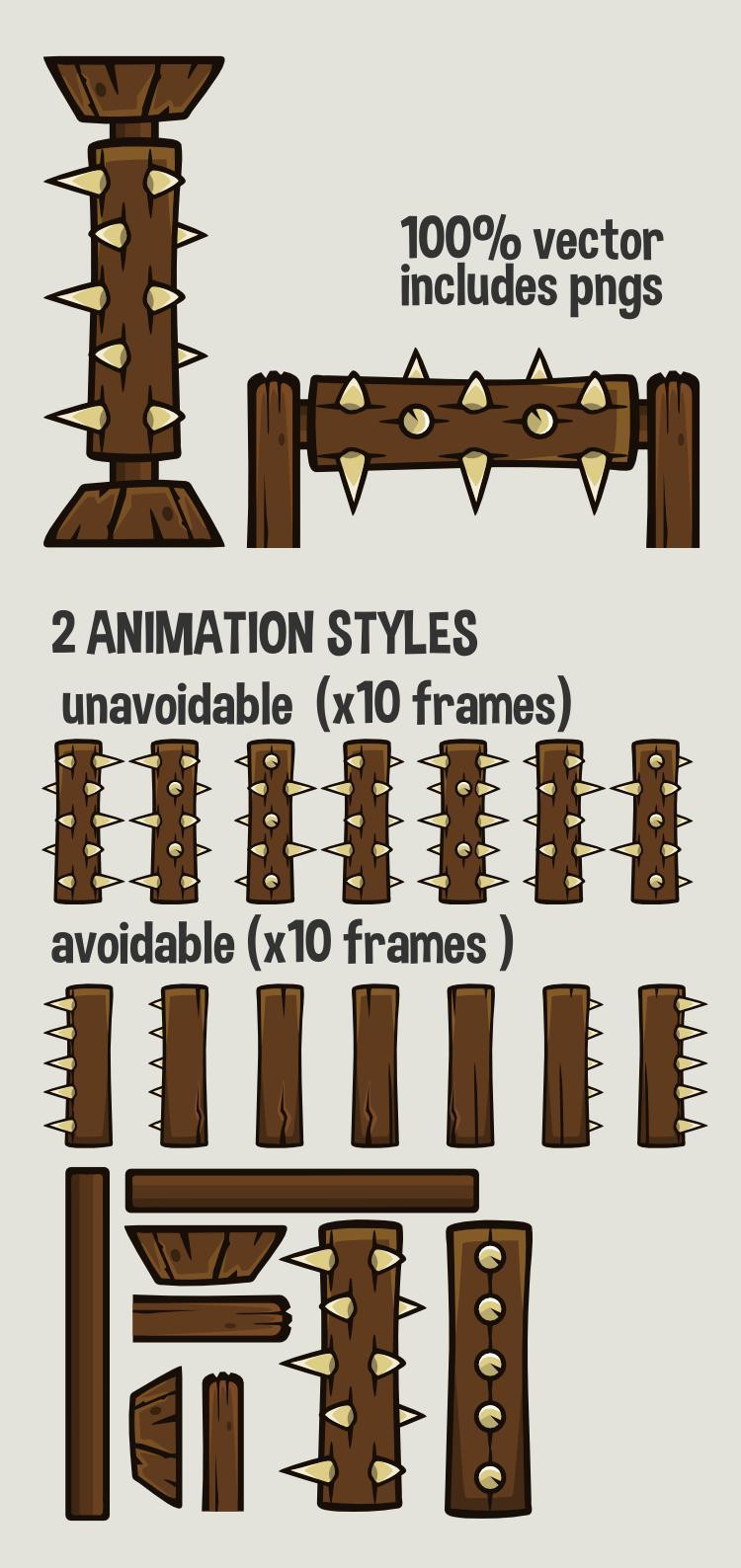Animated spikes (itch) - кадр 1