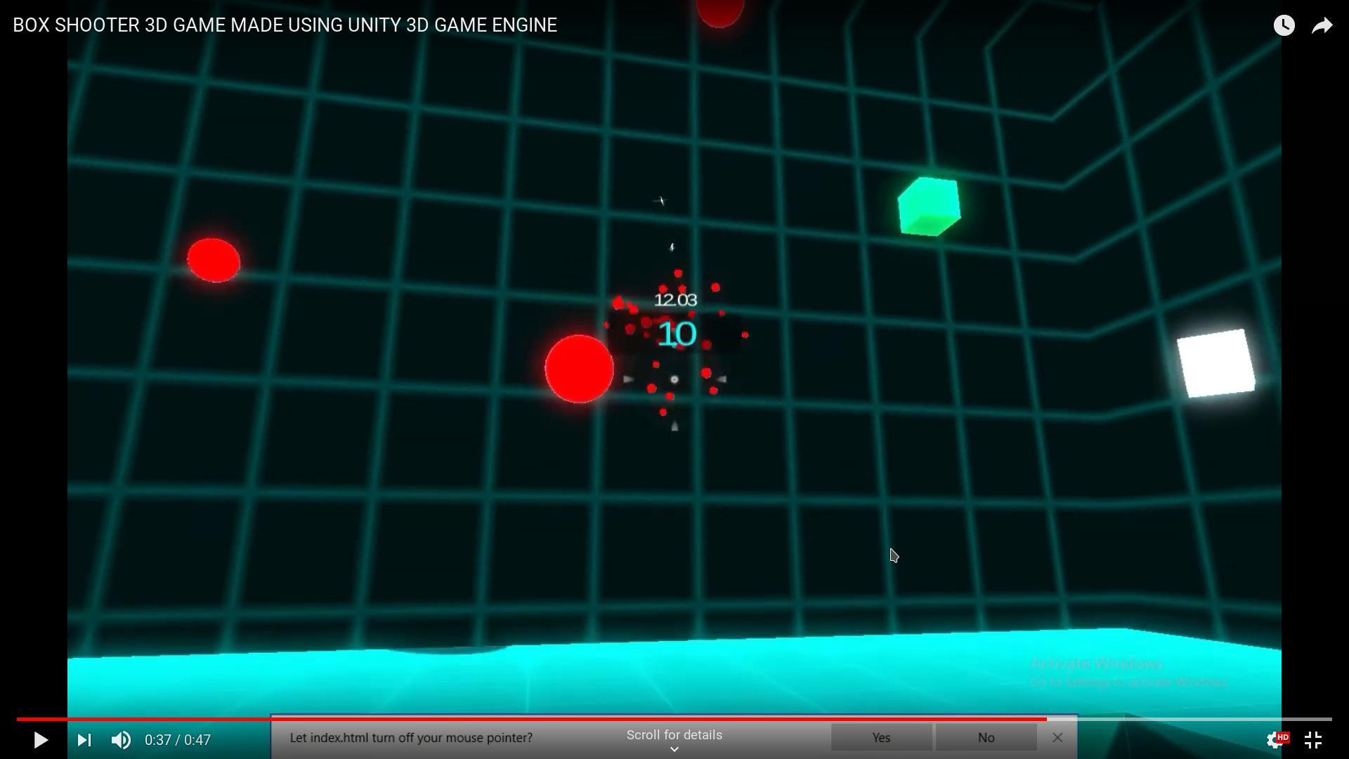 Box shooter in Unity 3D (itch) - кадр 1