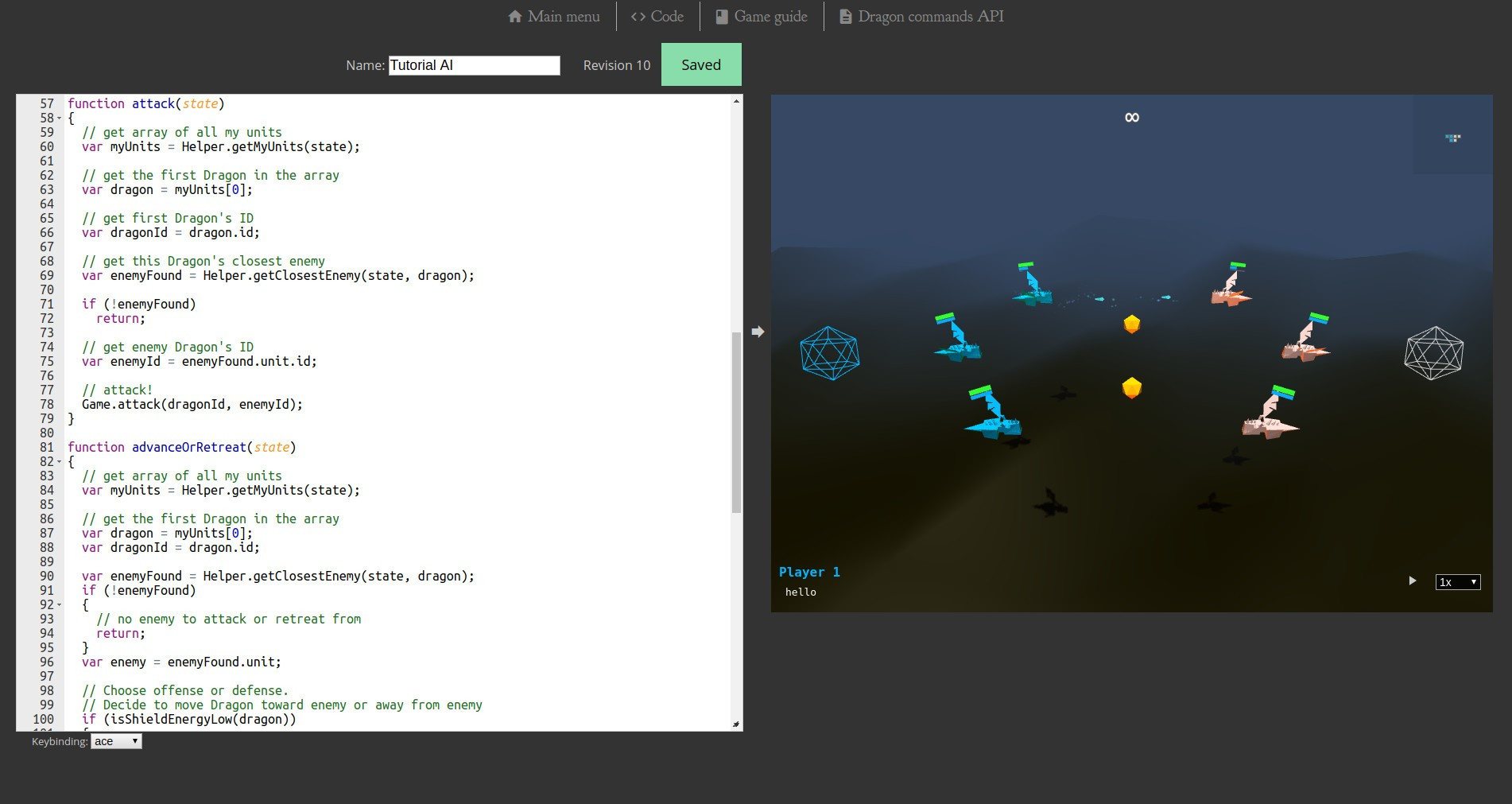 DragonScript Arena - a coding game (beta) (itch) - кадр 4