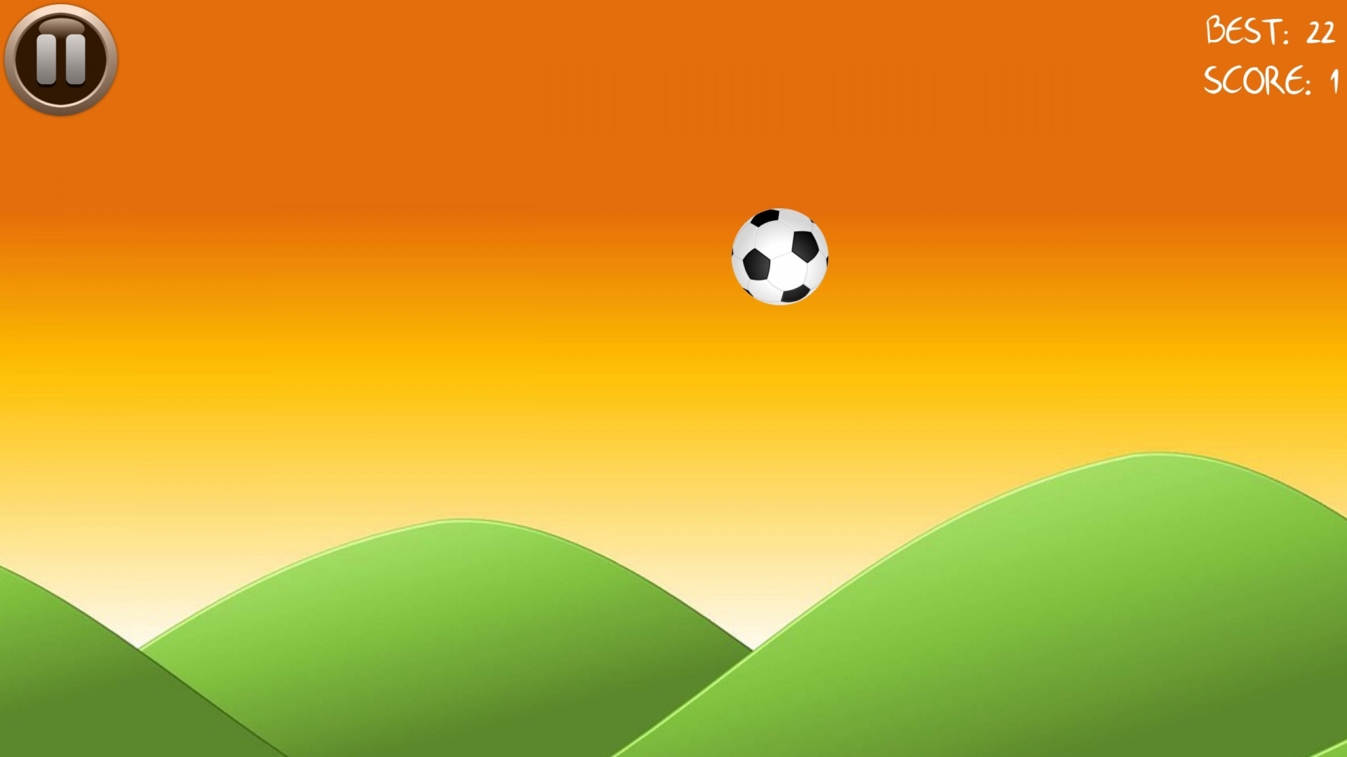 Soccer Ball Finger Juggling - flick the ball - mobile ready project (itch) - кадр 2