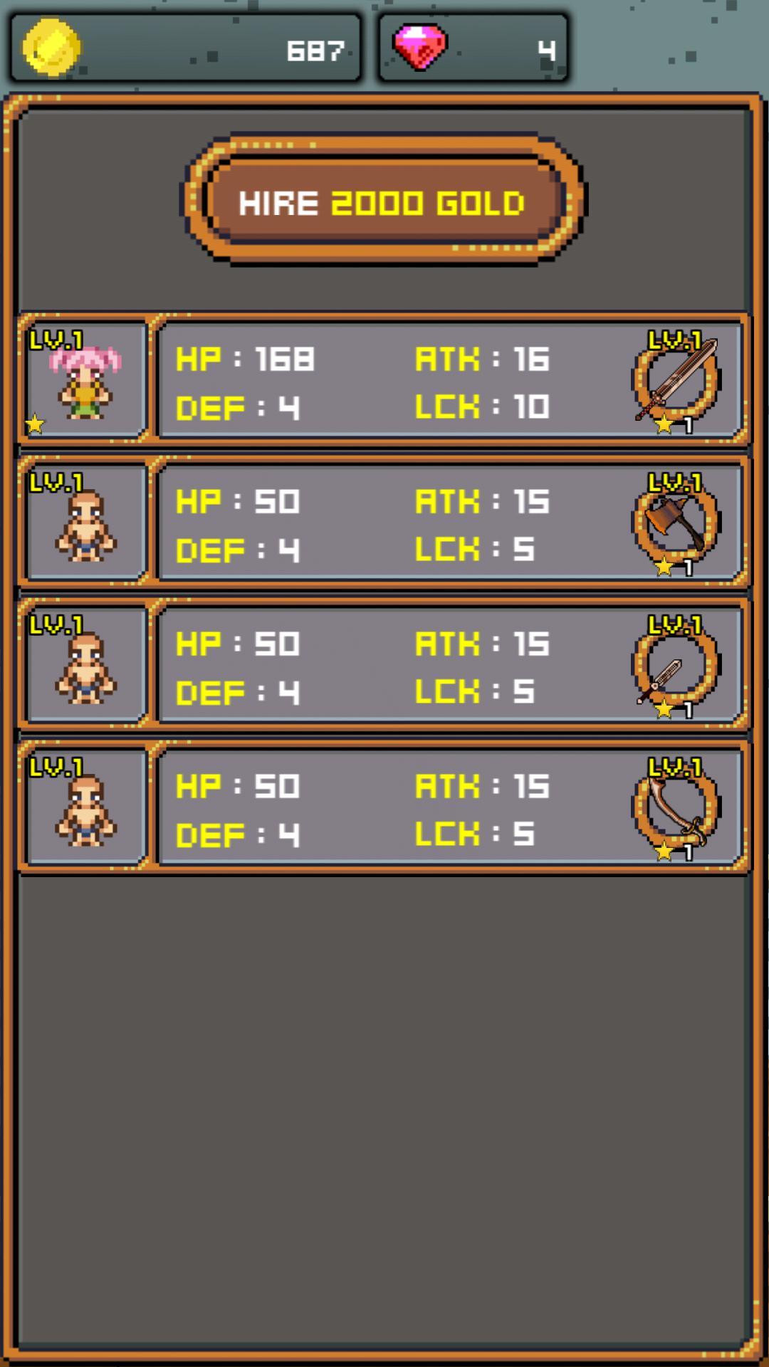 Tales of Clicker Knights RPG (itch) - кадр 4