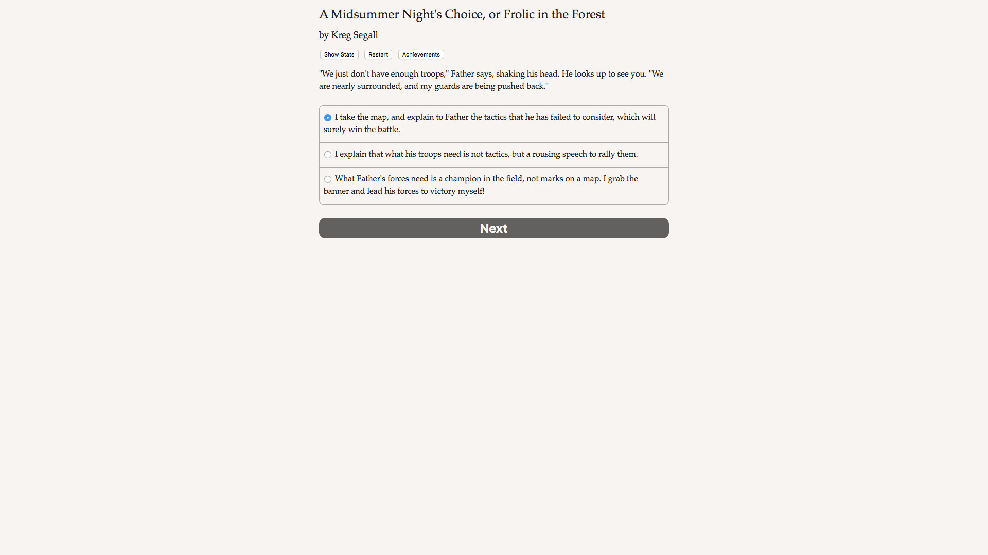 A Midsummer Night's Choice - кадр 4
