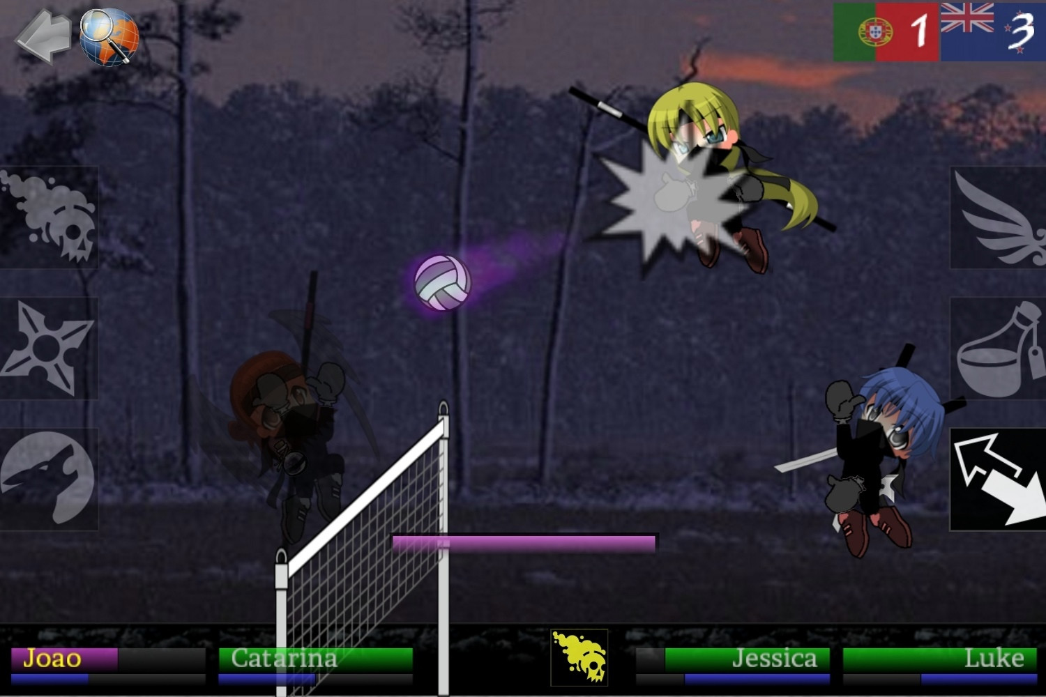 Ninja Volley 2X (itch) - кадр 2