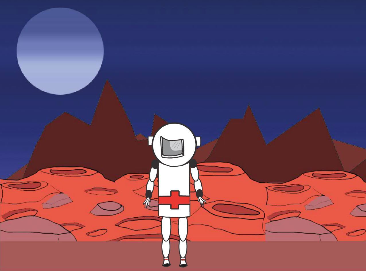 Spaceman Walk Cycle (itch) - кадр 1