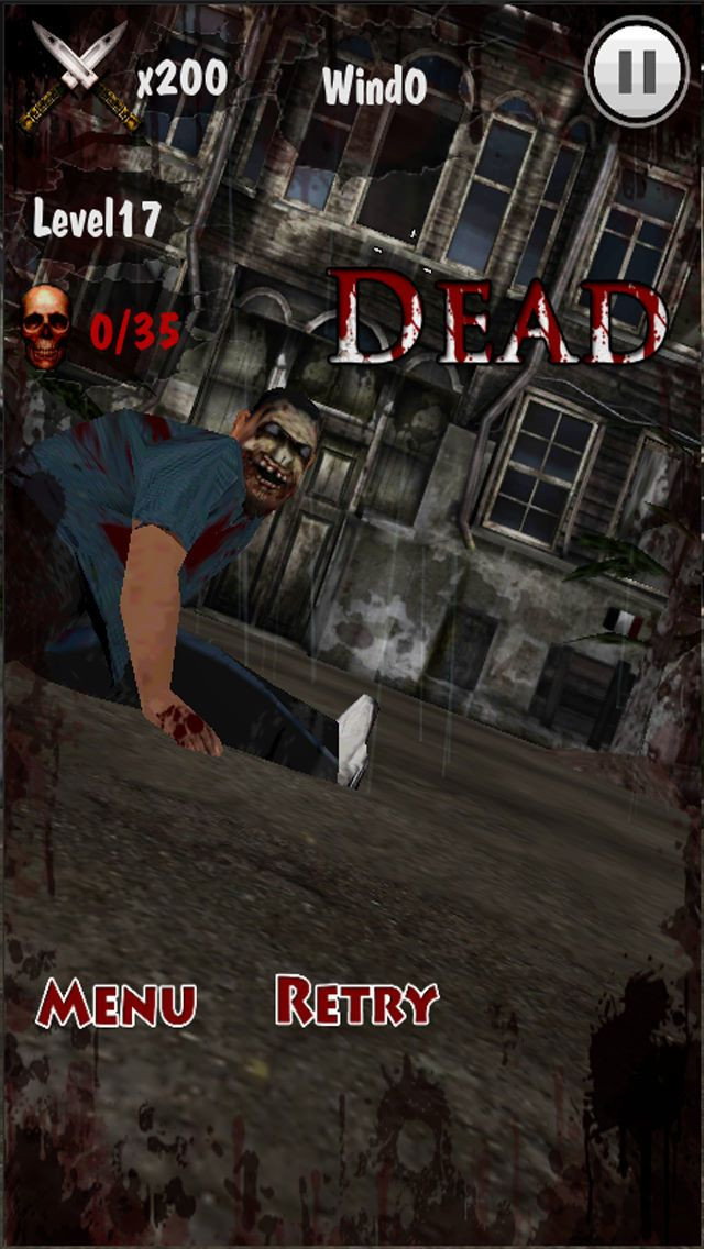 Zombie War-Knife Master3D - кадр 4