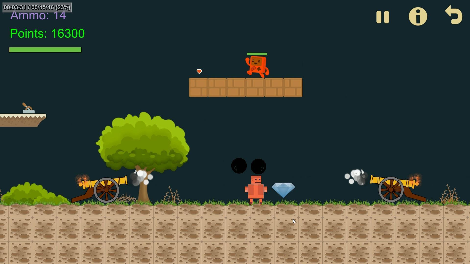 Orange Explorer - Classic Retro Puzzle Platformer (itch) - кадр 8