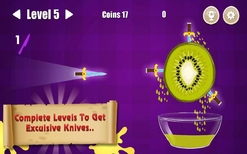 Juicy Knife Throw - Hit Splash - кадр 3