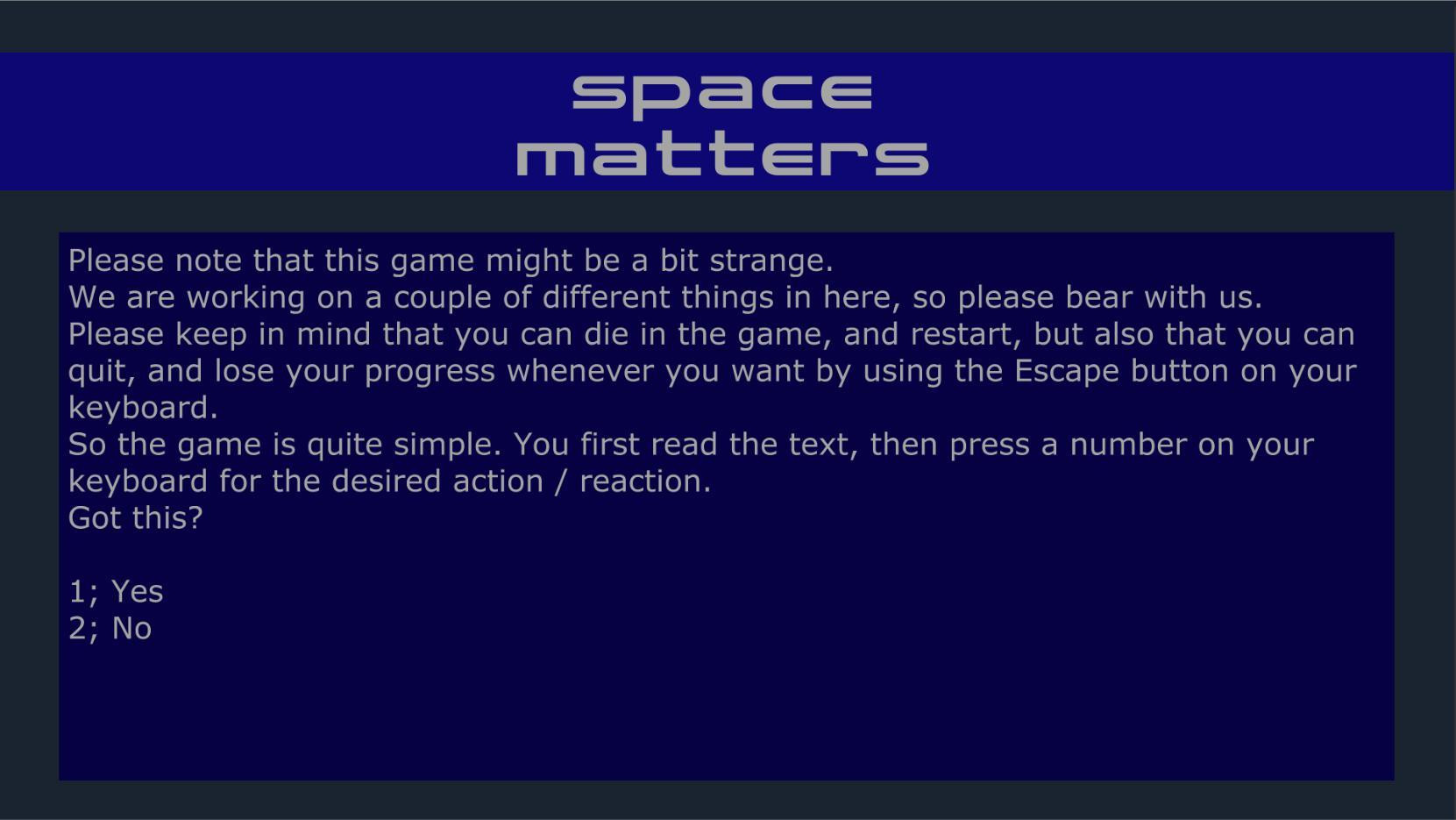 Space Matters (Dreawy) (itch) - кадр 1