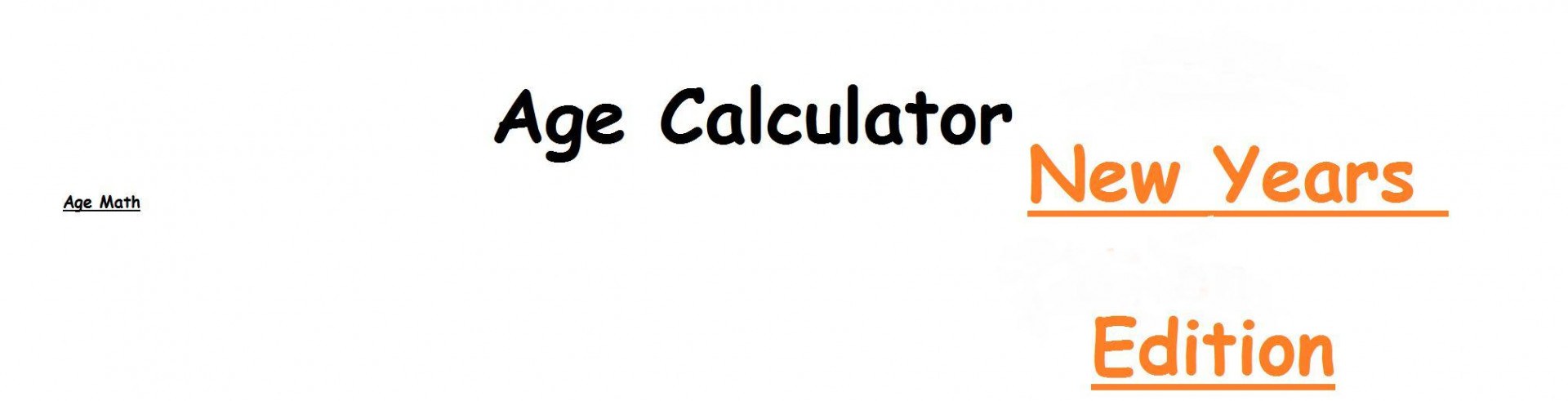 Age Calculator (New Years Edition) (itch) - кадр 1