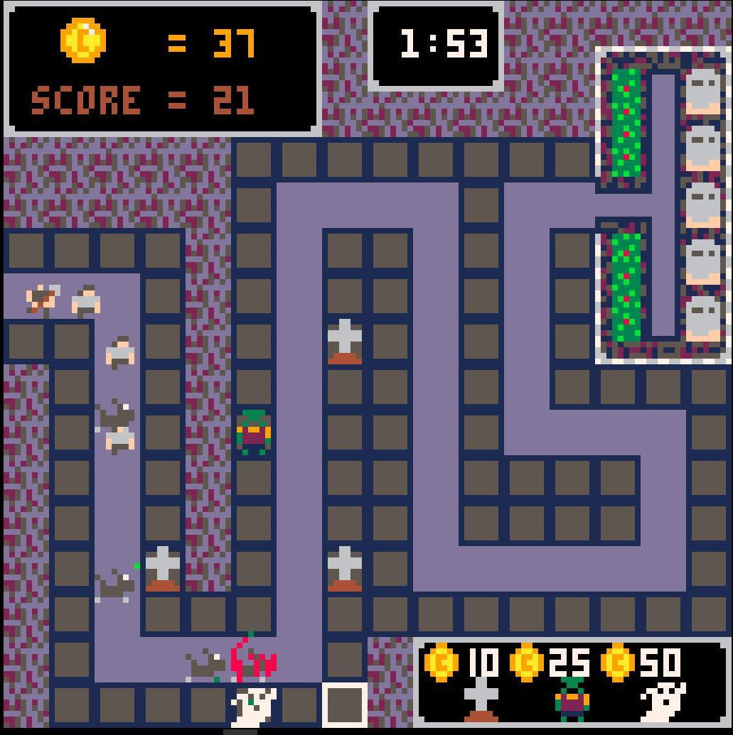 Ultraviolent Graveyard Defender (itch) - кадр 2