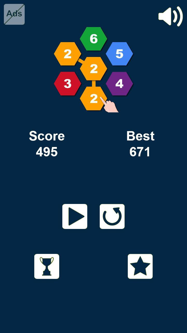 Hexagons: Connect and Merge Numbers (itch) - кадр 8