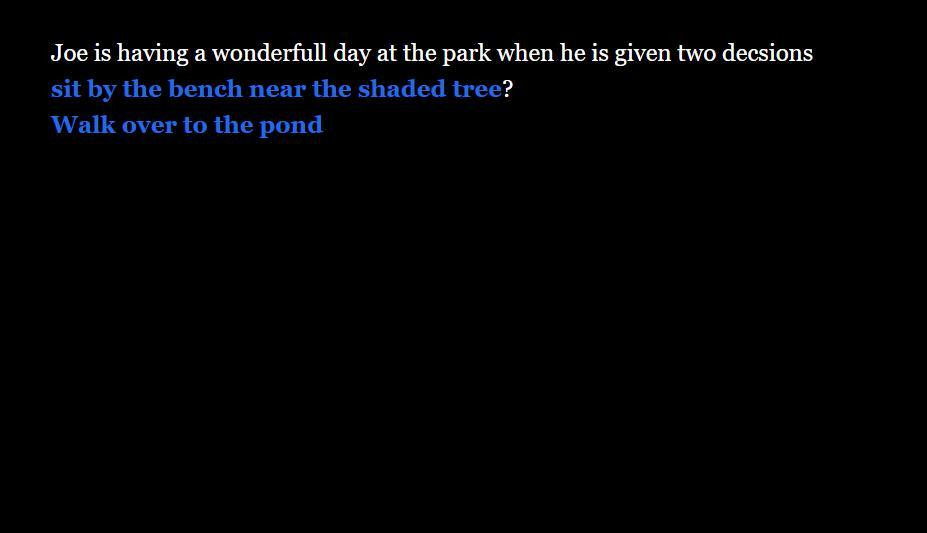 Joe walks into a park (itch) - кадр 1